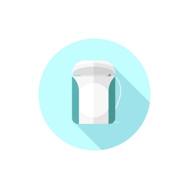 diş ipi vektör düz tasarımı