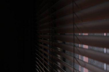 Kör bir vinil pencerenin görüntüsü