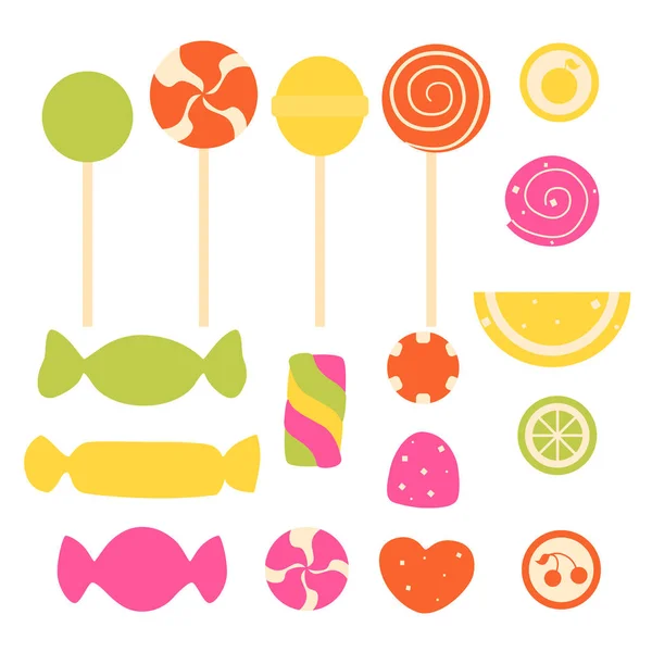 Set of sweet candy — Stock Vector