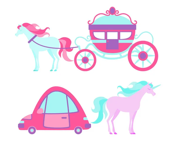 Transport for the little princess — Stock Vector