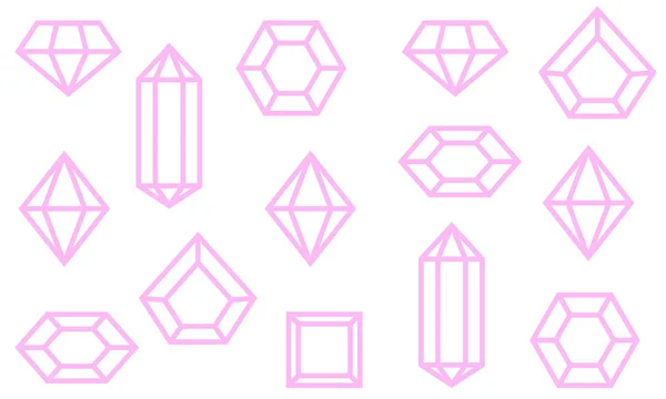 Rózsaszín póló nyomtatás kristályokkal — Stock Vector