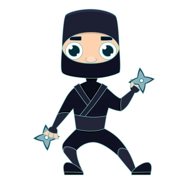 Ninja warrior man — Stock vektor