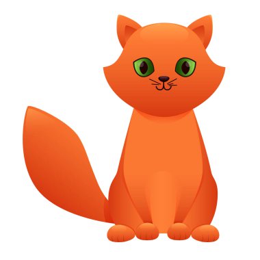 Kedi sevimli çizgi film karakteri