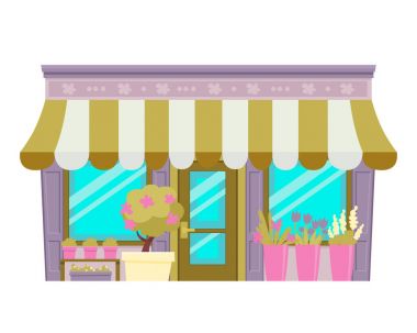 Beyaz arka plan üzerinde izole çiçekçi