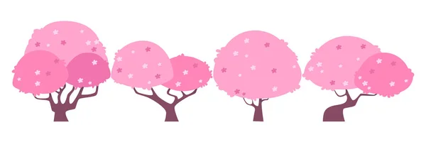 Blüten-Sakura-Baum — Stockvektor