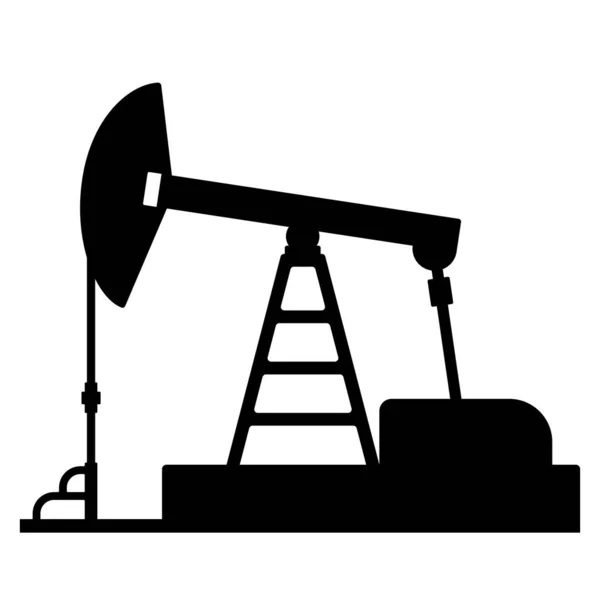 Oil pump icon isolated on white background. Vector illustration — Stock Vector