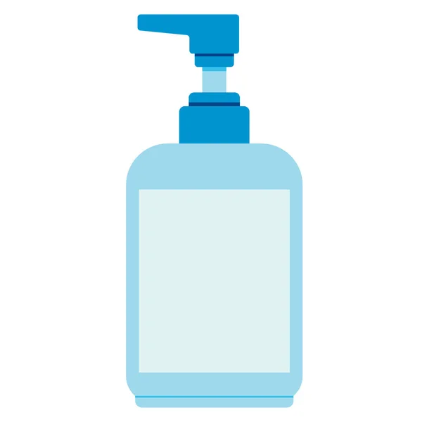 Bottle of liquid antibacterial soap Isolated on a white background. Vector illustration — Stock vektor