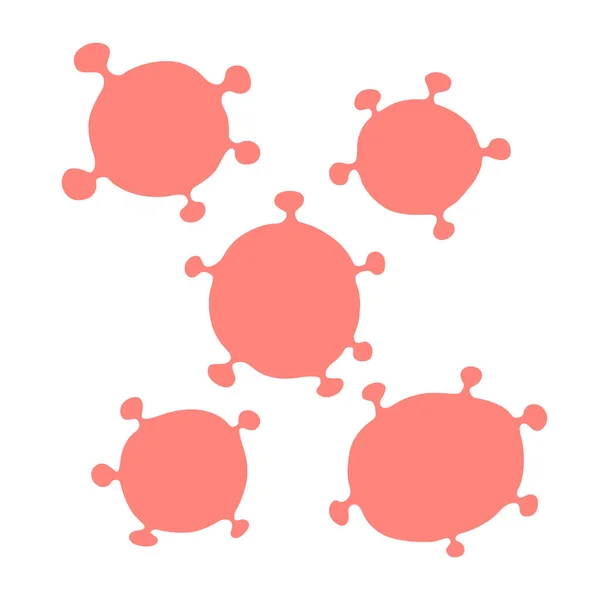 Coronavirus COVID-19 isolated on white background. Vector illustration — Διανυσματικό Αρχείο