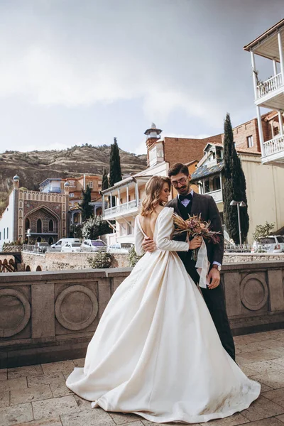 2019 Tiflis Georgia Boda Estilo Georgiano Hombre Bigotudo Con Estilo —  Fotos de Stock