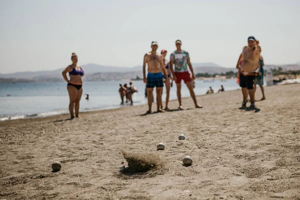 2018 Istanbul Türkei Porträt Freundlicher Menschen Die Aller Ruhe Strand — Stockfoto