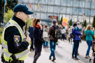 13.10.2019 Vinnitsa, Ukrayna: Almanya, Ukrayna ve Rusya 'dan askeri kulüplerin yer aldığı İkinci Dünya Savaşı askeri muharebelerinin yeniden inşasına sahne