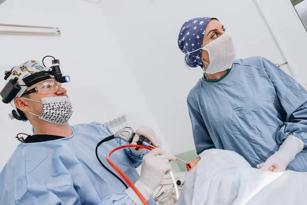 2019 Winniza Ukraine Chirurgie Medizin Und Personenkonzept Gruppe Von Chirurgen — Stockfoto