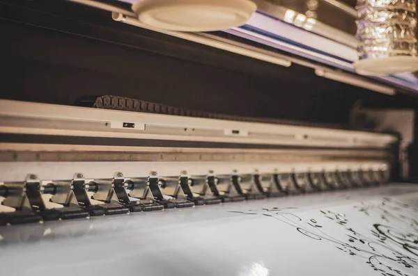 print process in a modern printing shop