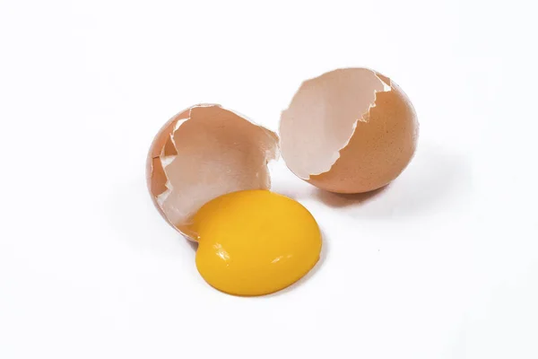 Uovo Pollo Isolato Sfondo Bianco — Foto Stock