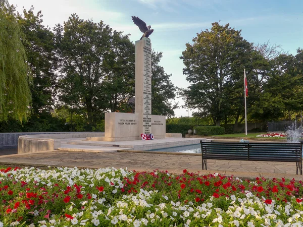 Polský Válečný Památník Válečný Památník Západním Londýně Památku Polských Letců — Stock fotografie