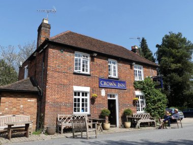 Crown Inn, Highmore Cottages, Little Missenden, Buckinghamshire, İngiltere