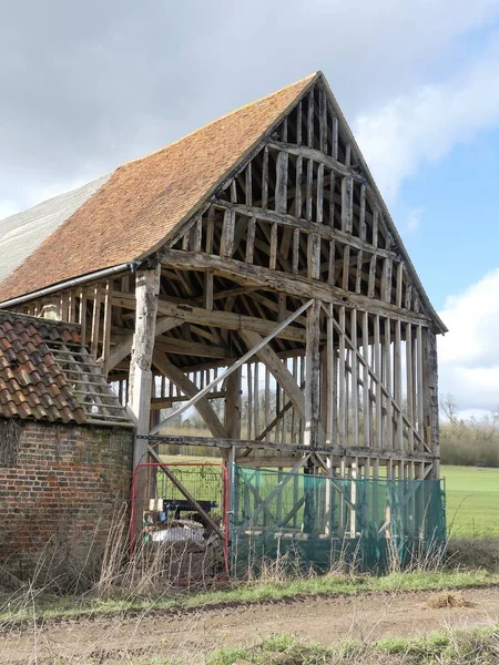 Black Barn Siglo Xvi Woodoaks Farm Maple Cross Hertfordshire Inglaterra — Foto de Stock