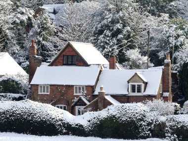 Constable Cottage, Dog Kennel Lane, Chorleywood kış karları