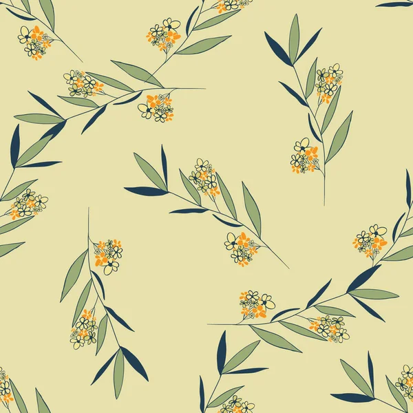 Floral voorjaar patroon — Stockvector