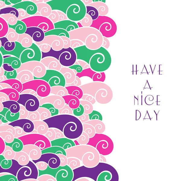 Renkli doodle kartı