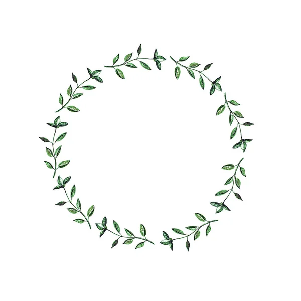 çelenk fesleğen dalları ile