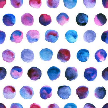 Sulu Boya lekesi ile desen