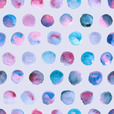 Sulu Boya lekesi ile desen