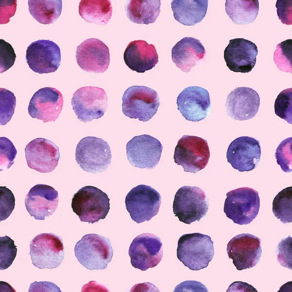 Pattern with watercolor blots — Stock Photo, Image