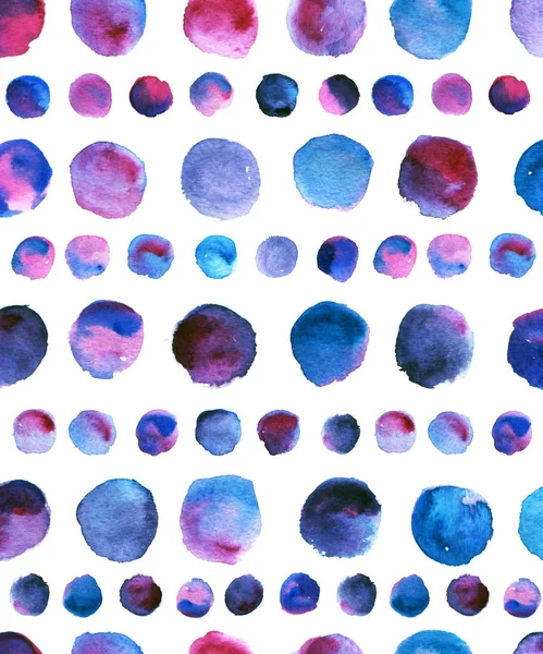 Pattern with watercolor blots — Stock Photo, Image
