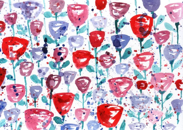 suluboya çiçek arka plan