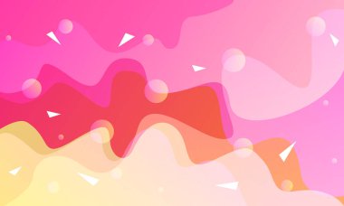 Soyut renkli modern akış şekli arka planı, Sıvı soyut renkli temiz arkaplan şablonu