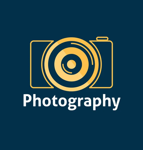 Modelo Logotipo Fotografia Logotipo Câmera Para Arquivo Vetor Fotógrafo Eps — Vetor de Stock