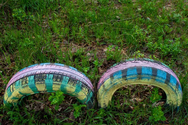 Painted tires, the second life of rubber tires.