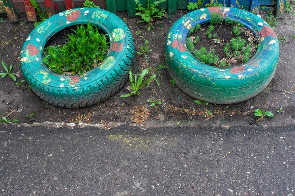 Painted tires, the second life of rubber tires.