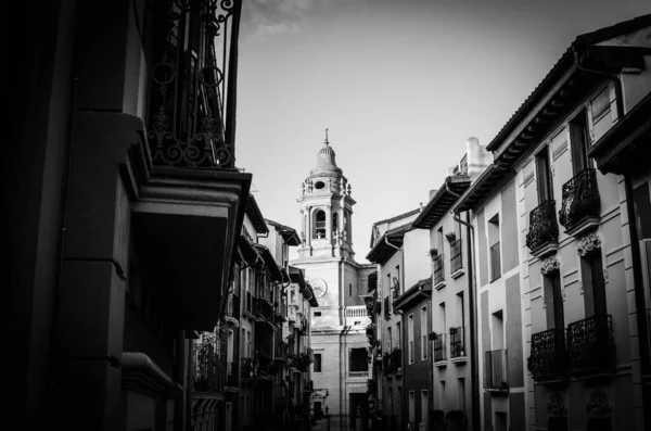 Collectie Van Foto Van Plaatsen Oude Binnenstad Van Pamplona — Stockfoto