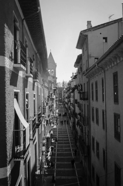 Sammlung Von Fotografien Von Orten Der Altstadt Von Pamplona — Stockfoto