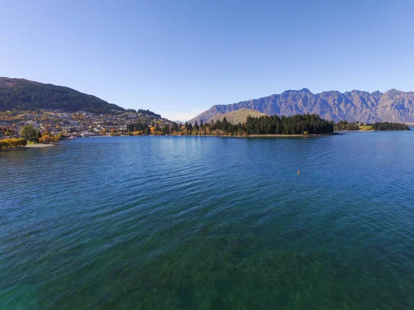 Prachtig Uitzicht Het Eiland Queenstown Van Nieuw Zeeland — Stockfoto
