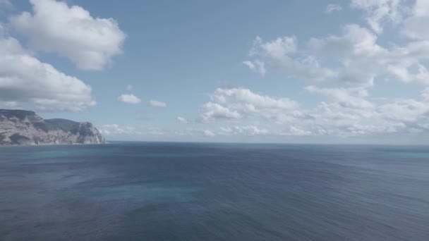 Meerpanorama Von Der Linken Küste Bis Zur Rechten Küste Der — Stockvideo