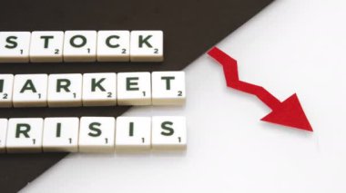 Varşova, Polonya, 04.01.2020 Borsa çöküşü, Finansal sorun, iflas ve işsizlik