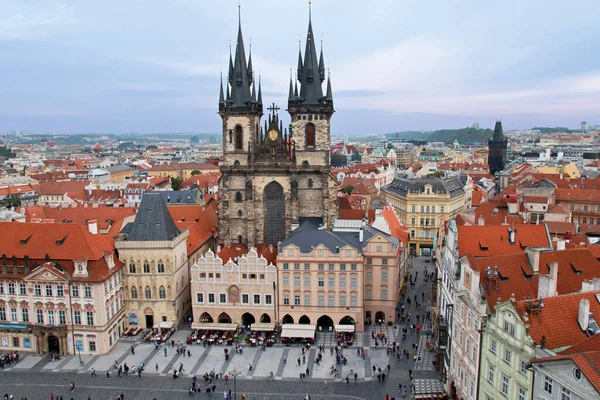 Soul Prague Old Town Square Tyn Church View Observation Deck — Stock Photo, Image