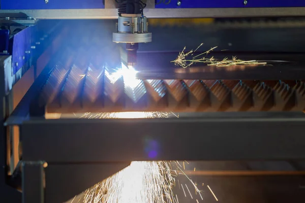 Máquina Corte Por Plasma Cnc Corta Metal — Foto de Stock