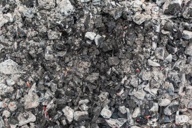 Ateş közleri yakın plan, arka plan, doku