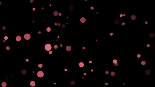 Lusso Rosa Oro Sfondo Lampeggiante Scintillante Particelle Cerchio Caduta Senza — Video Stock