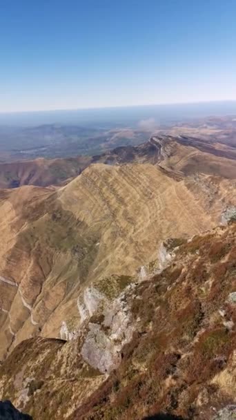 Castrovalnera Tepesinden Cantabria Nın Muhteşem Manzarası — Stok video