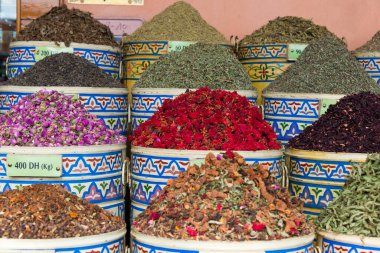 Fas 'ta pazardaki baharatlar