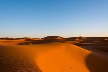 Sahara Kumulları Erg Chebbi, Fas 'ta.