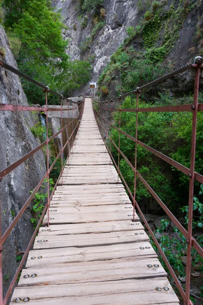 塞拉纳瓦达 安达卢西亚 沙佩的悬浮桥 — 图库照片