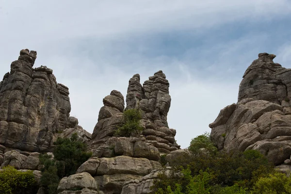 Karst Formatie Torcal Nationaal Park Andalusia Spanje — Stockfoto