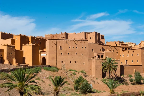 Bâtiments Terre Cuite Dans Ville Berbère Marocaine Ouarzazate — Photo