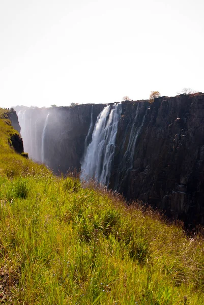 Victoria Faller Sett Utifrån Zambia — Stockfoto